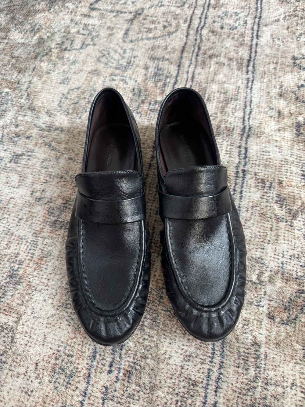 Tony Bianco Gatsby Loafers 8.5 black leather